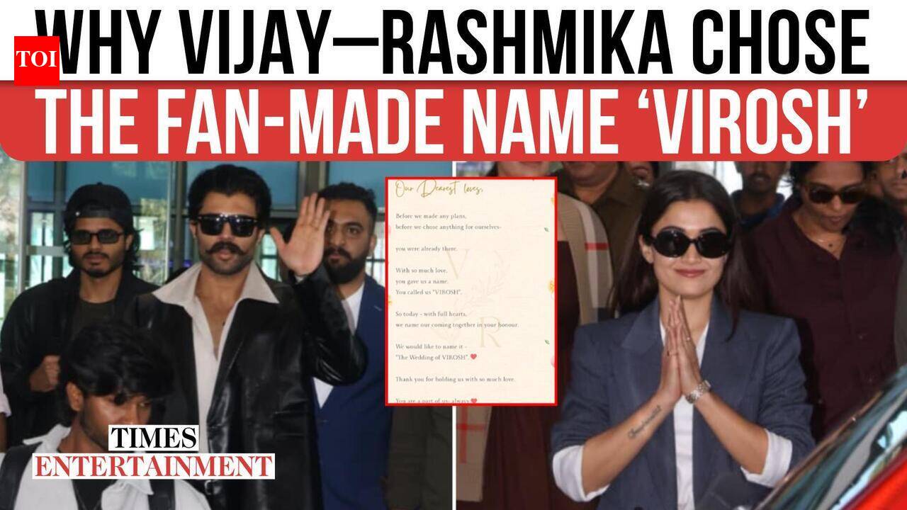 Rashmika Mandanna and Vijay Deverakonda walk hand-in-hand at sangeet ceremony, mother calls daughter-in-law ‘My darling Rushi’ | Hindi Movie News