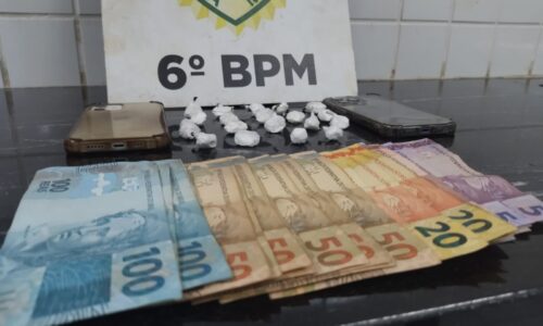 Rocam apreende cocaína e mais de R$ 1 mil em ação contra o tráfico no Esmeralda