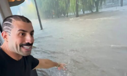 Rua famos de Curitiba vira rio com temporal e ex-BBB viraliza com post de enxurrada