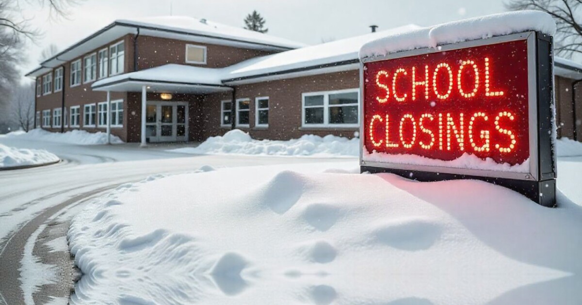 School closings & delays for Monday, February 23, 2026