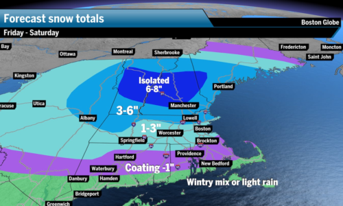 Storm maps show Friday’s snow, wintry mix forecast for New England