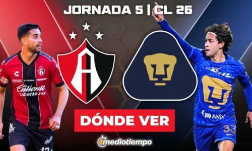 ¿A qué hora juega Atlas vs. Pumas? Horario y canal EN VIVO J5