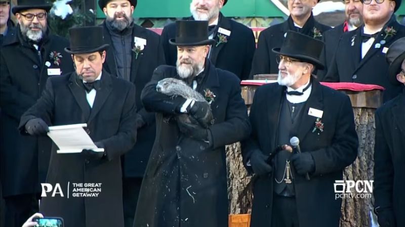¿Qué vio la marmota? Esta fue la predicción invernal de Phil de Punxsutawney