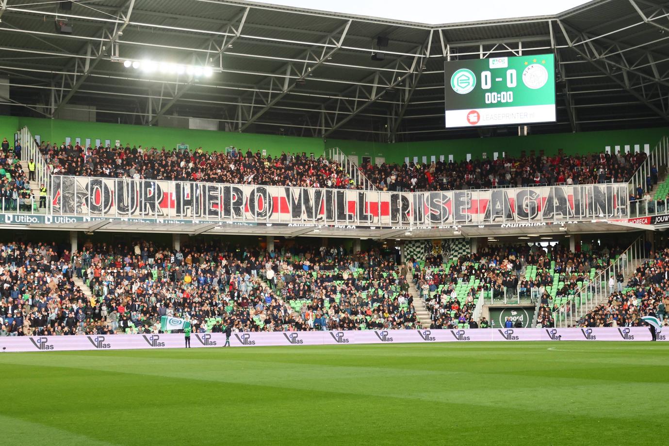 Ajax krijgt uitvak niet uitverkocht tegen Groningen