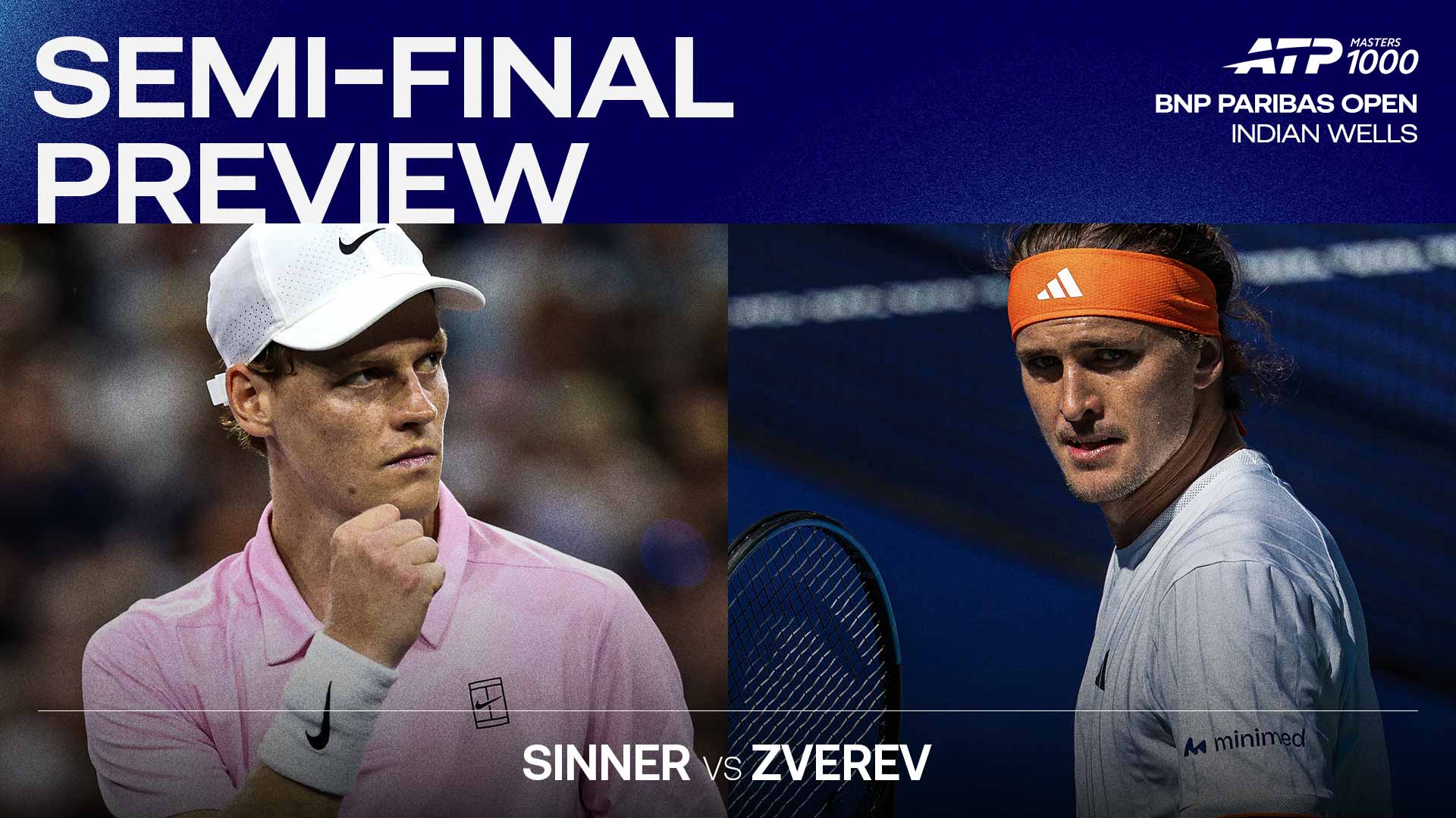 Can Alexander Zverev stop Jannik Sinner in Indian Wells SF? | ATP Tour