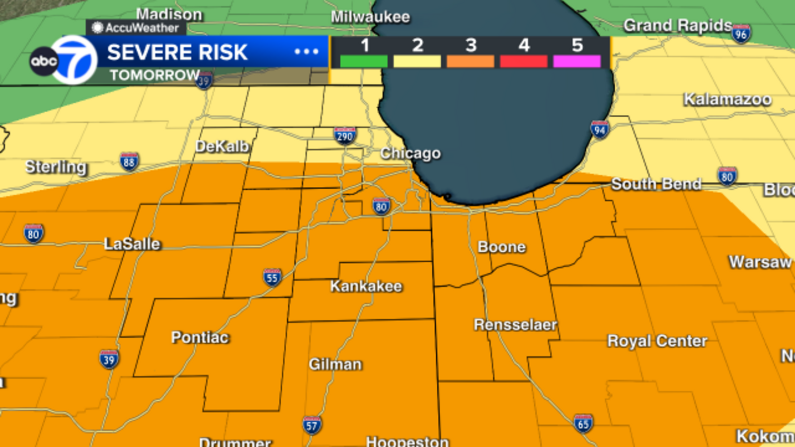 Chicago weather forecast today: Severe weather, including tornado, large hail risk for area Tuesday