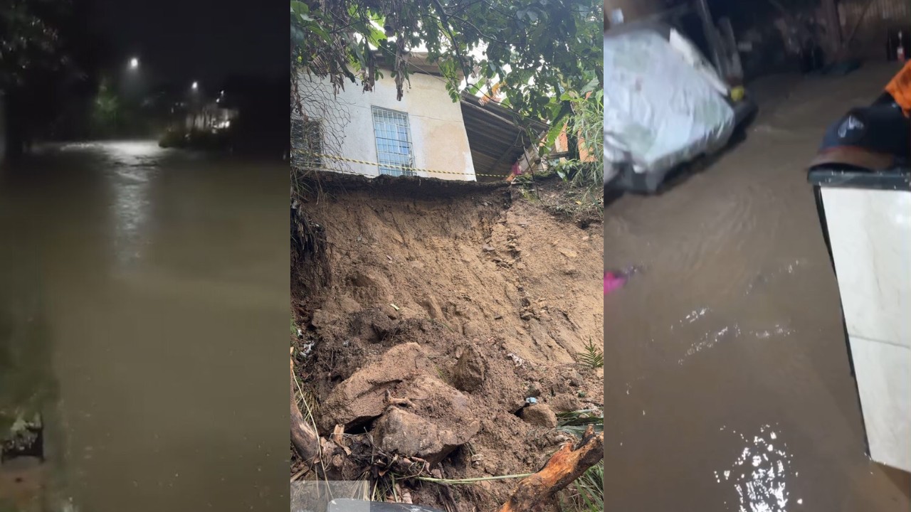 Chuvas intensas causam alagamentos na Grande BH