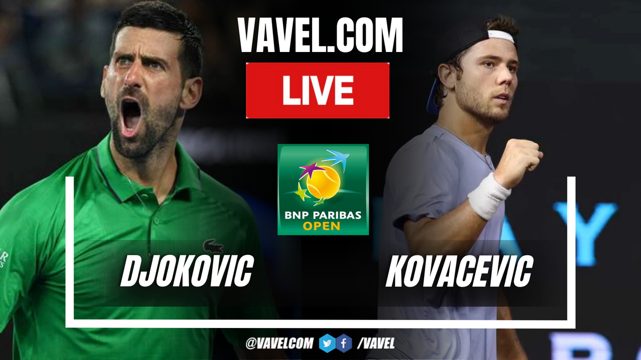 Djokovic vs Kovacevic LIVE Score Updates: First set for the Serb (6-4) | 03/09/2026