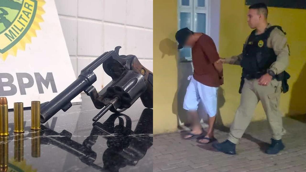 Ex-funcionário é detido após ameaças e disparos com revólver calibre 38 na região sul de Cascavel