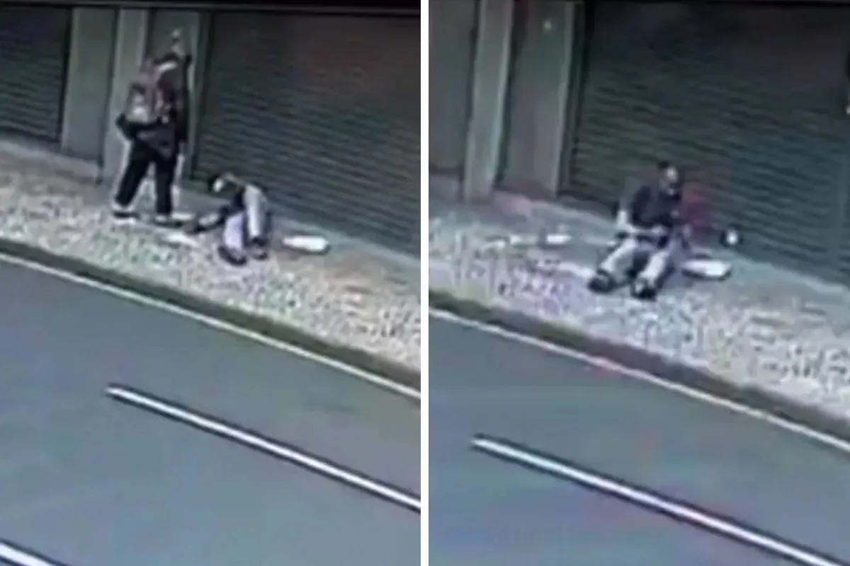 Homem é incendiado no Centro de Curitiba; veja o vídeo