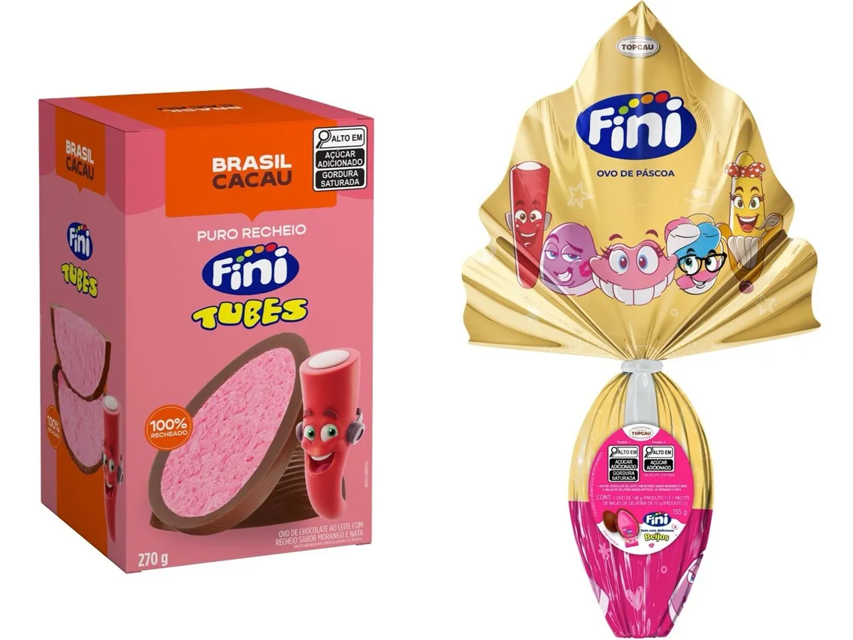 Parceria lança ovos de Páscoa com sabores das balas Fini