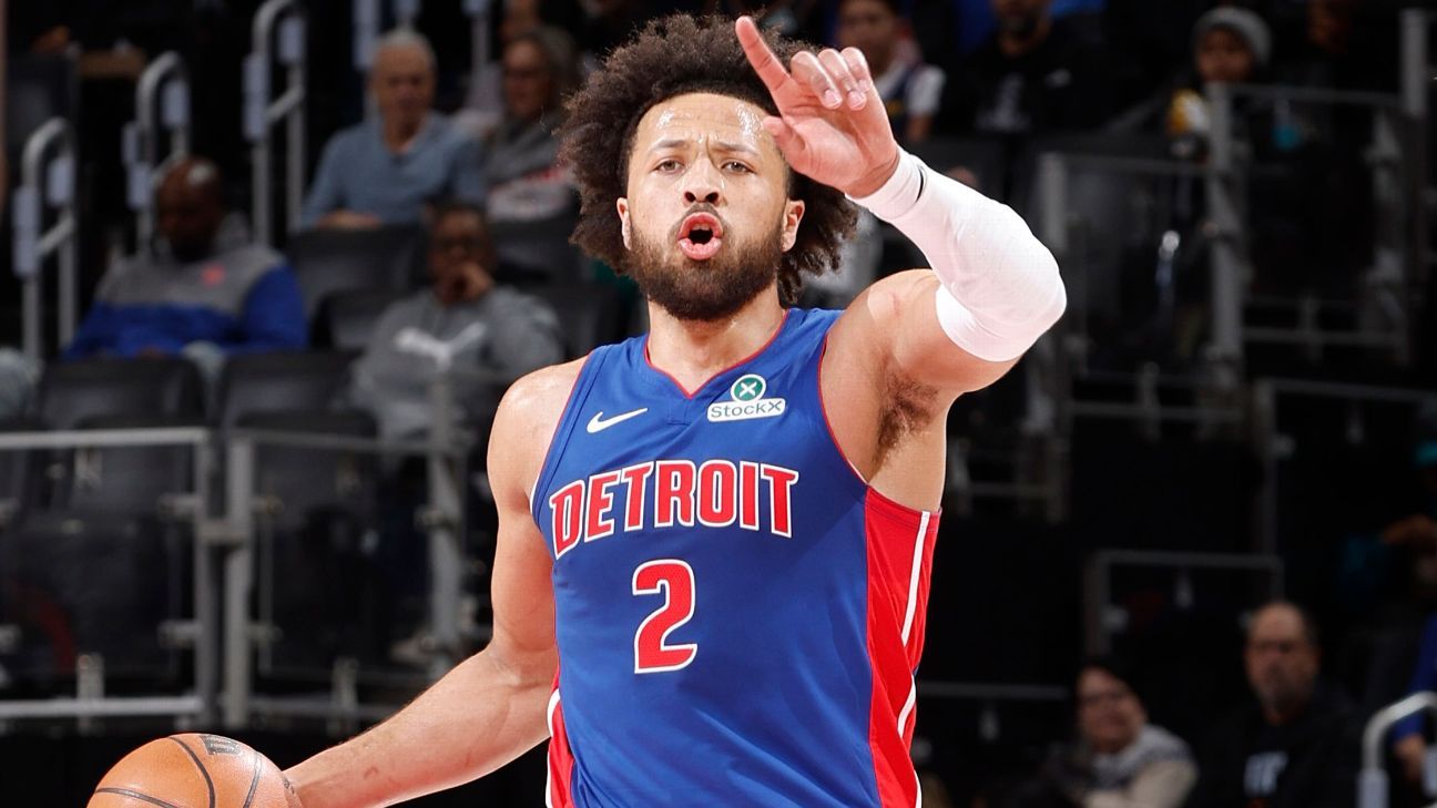 Pistons star Cade Cunningham sidelined with collapsed lung