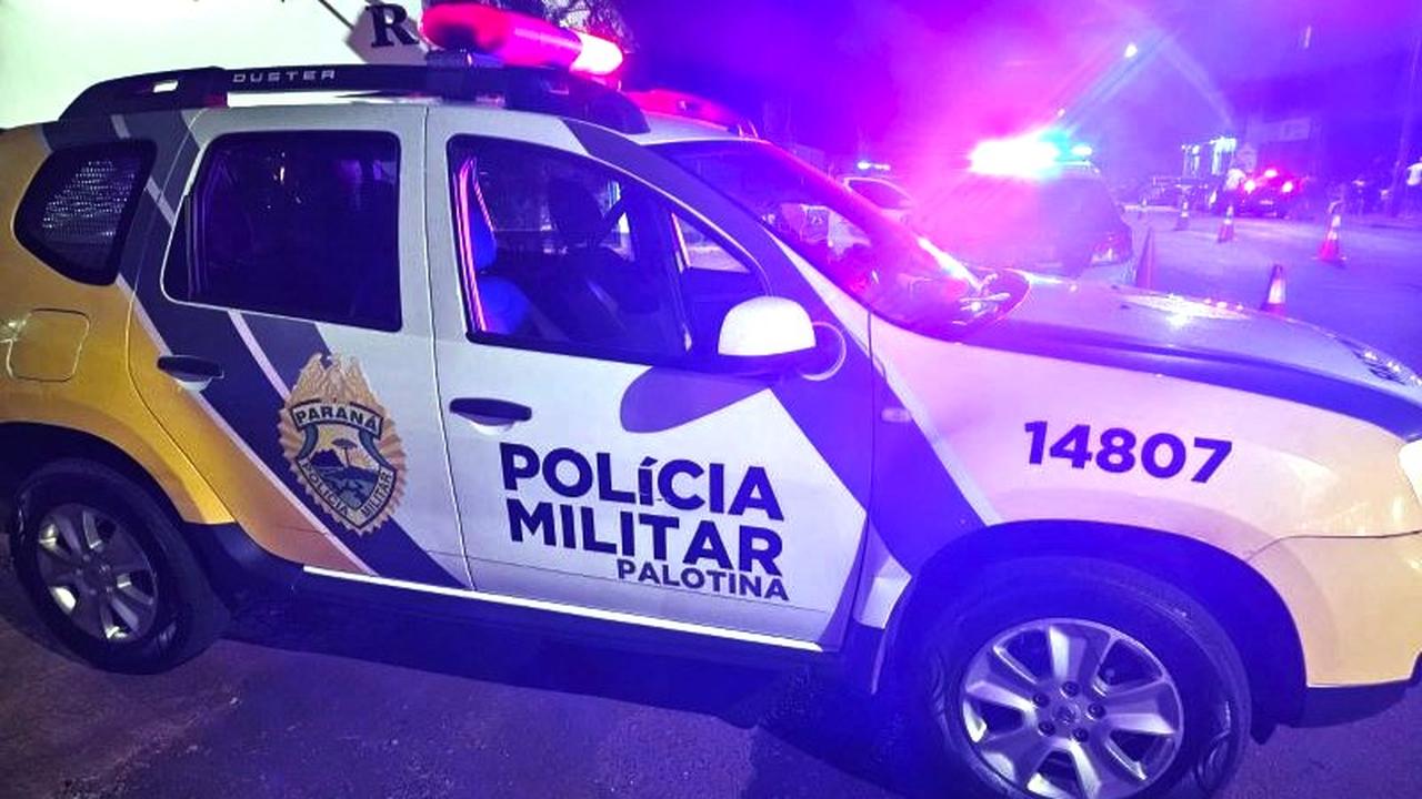 Polícia Militar flagra motocicleta com escape irregular e placa danificada em Palotina