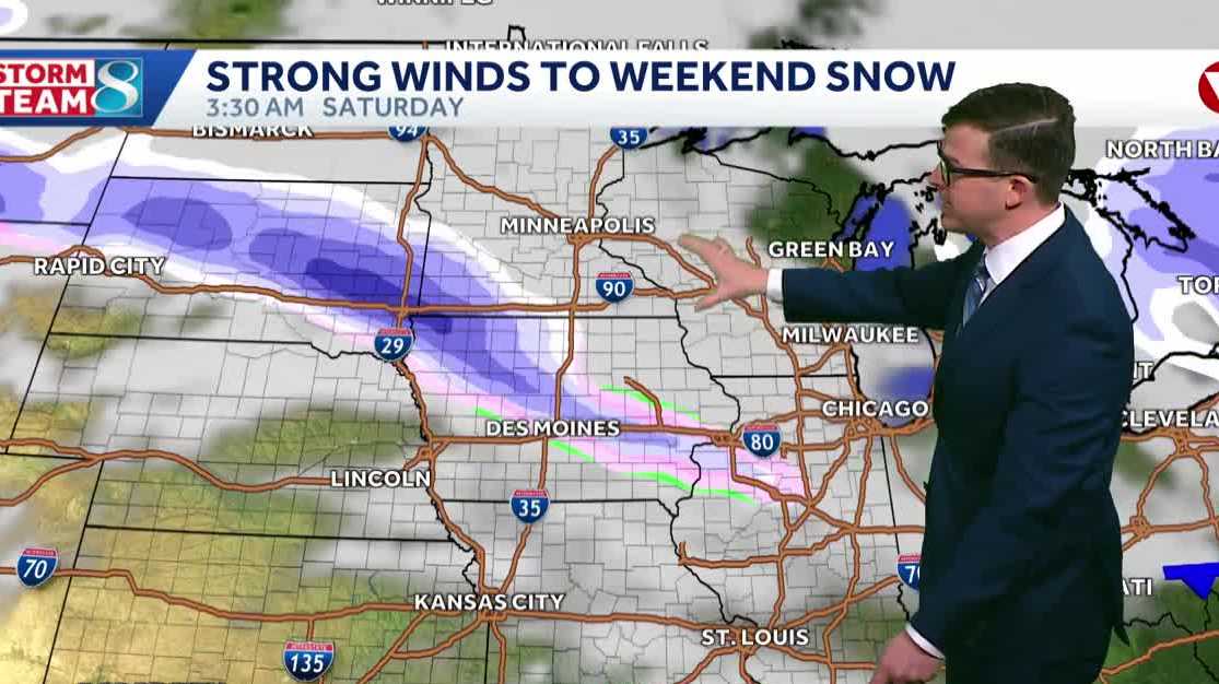 Powerful winds move in today and Friday