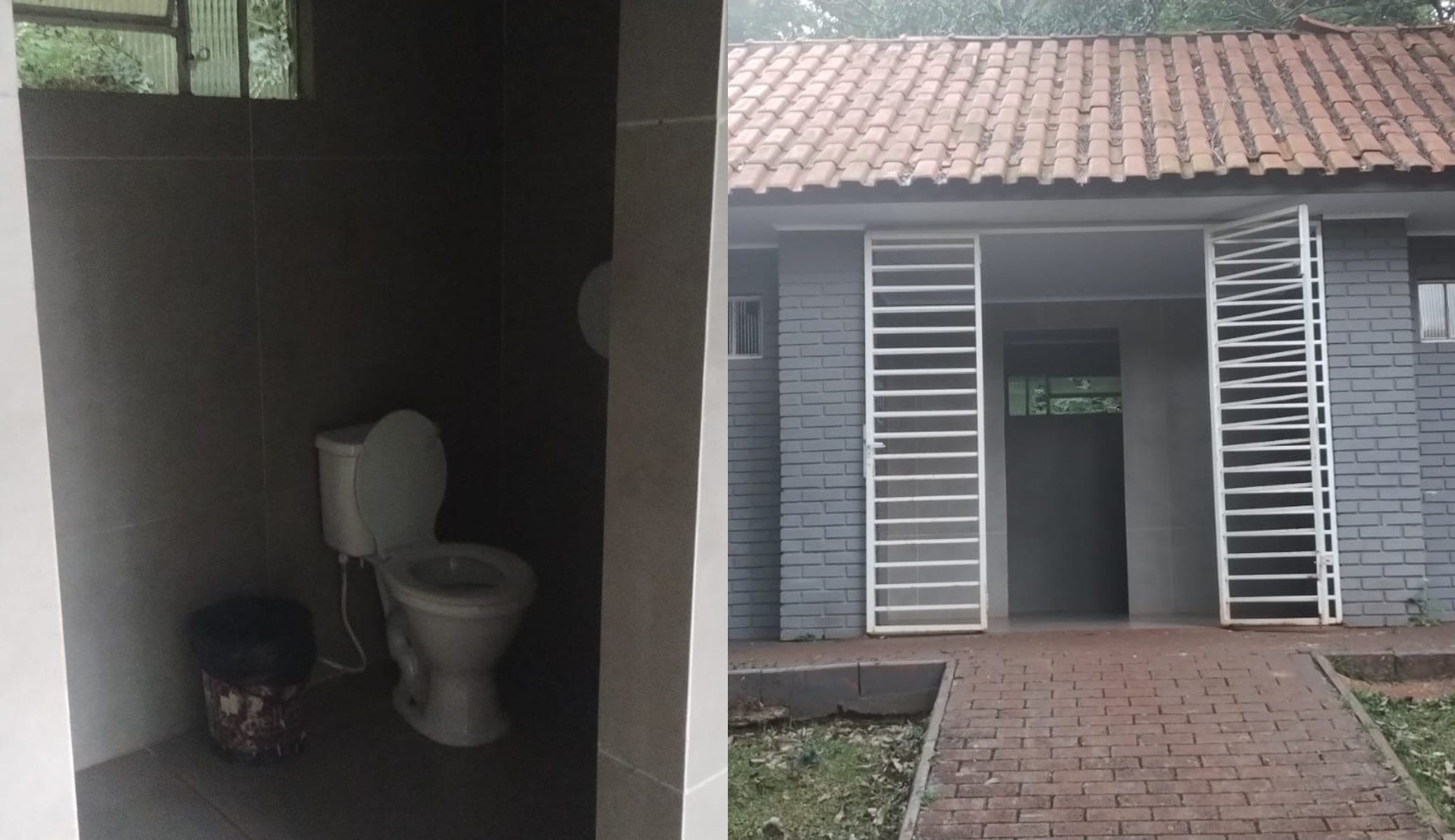 Problemas estruturais em banheiro do Lago Municipal de Cascavel intriga frequentadores