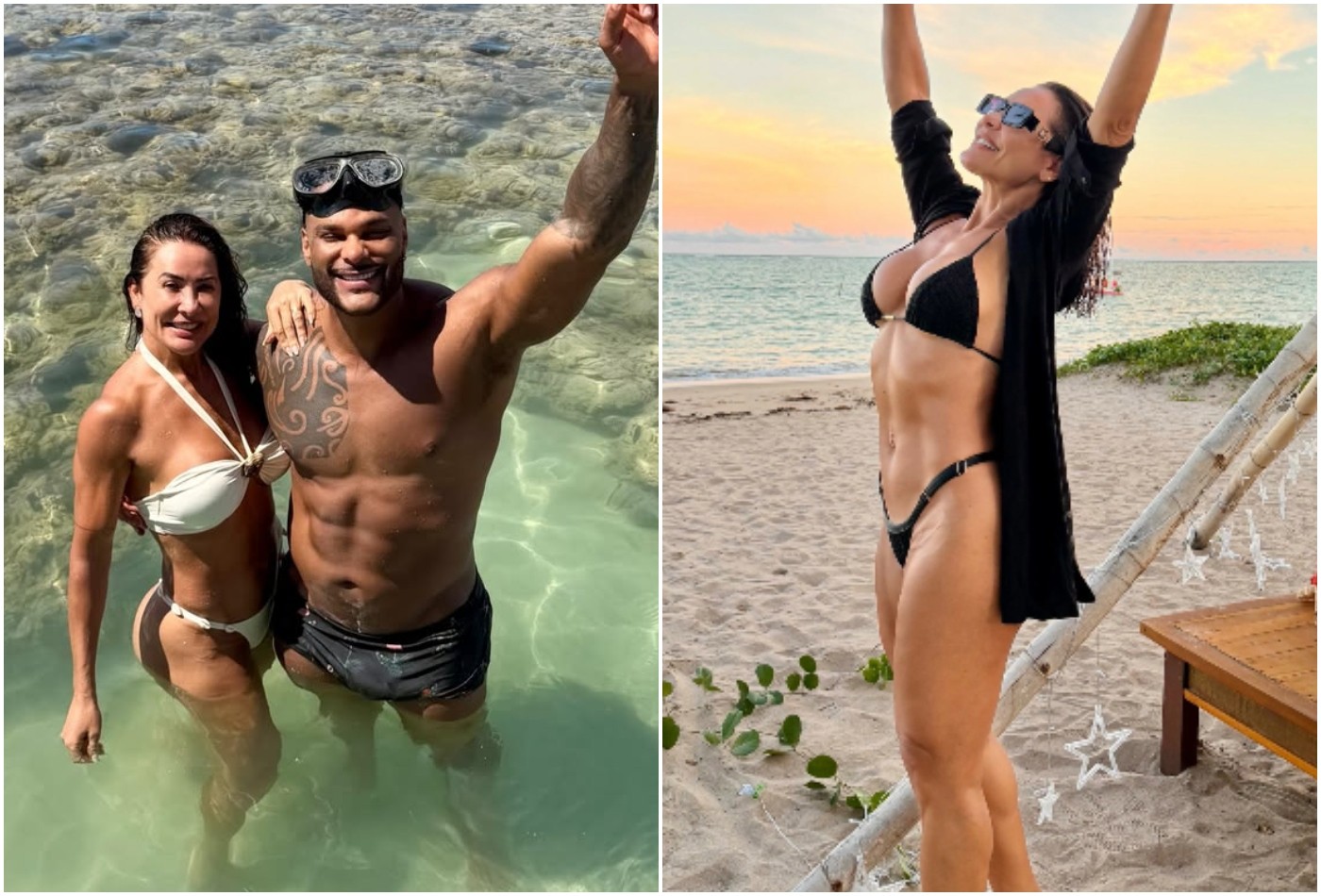 Scheila Carvalho curte férias em Alagoas com Tony Salles; fotos