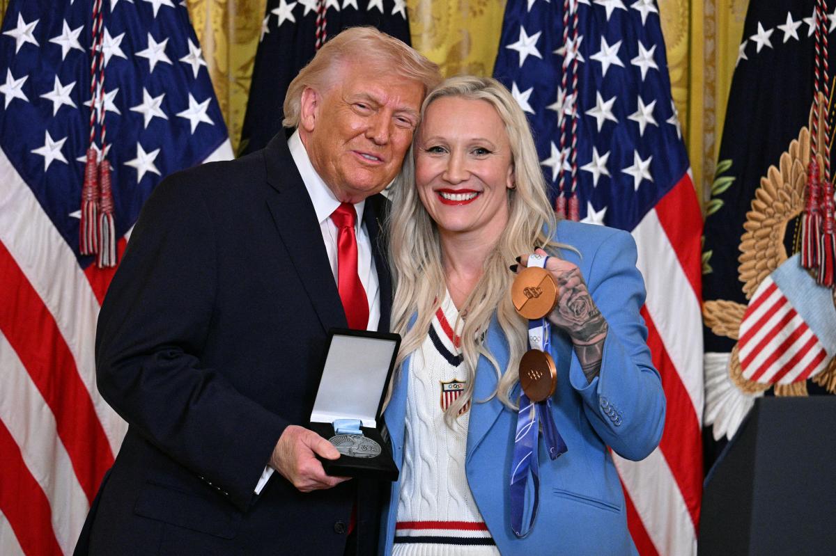Trump awarded prestigious Order of Ikkos medal by US Olympian bobsledder 
