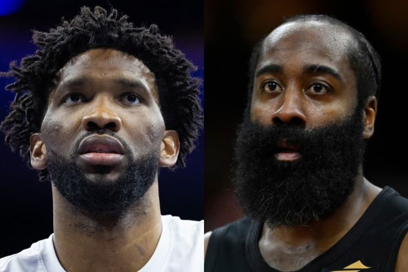 VIDEO: Joel Embiid Breaks the Ice With James Harden After Cavaliers Star’s Silent Treatment