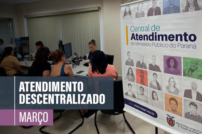 Veja datas e locais em que o MPPR irá aos bairros de Curitiba em março