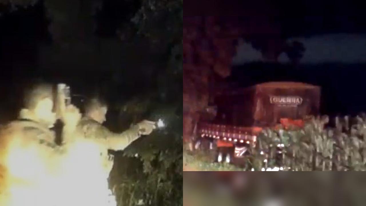 Vídeo mostra momento em que motorista pula do caminhão em movimento durante acompanhamento tático