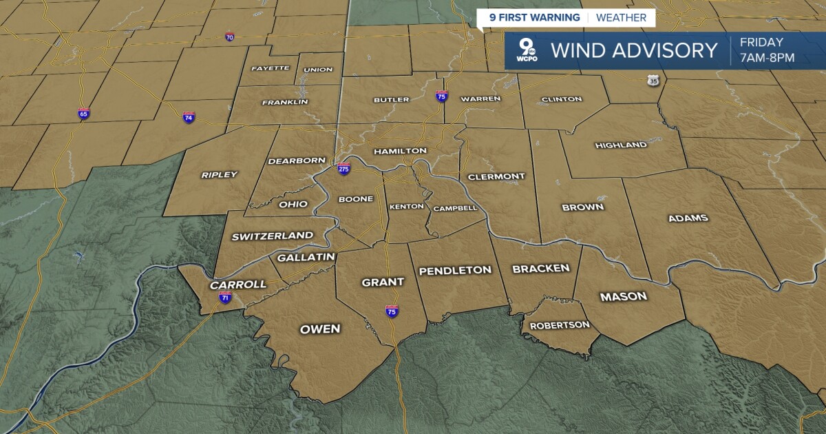 Wind Advisory for today with a decent weekend on tap