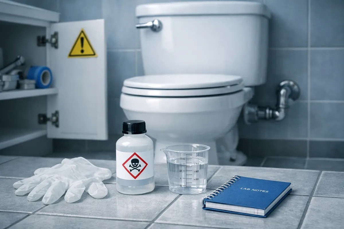 Como desentupir vaso sanitário com soda cáustica