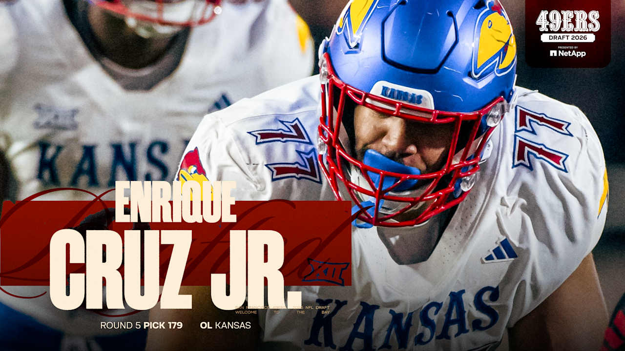 49ers Select OL Enrique Cruz Jr. with the No. 179 Pick in the 2026 NFL Draft