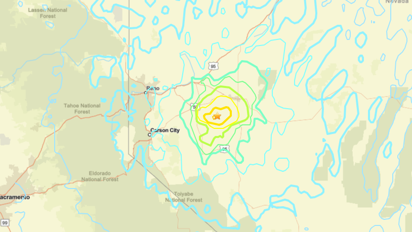 5.7-magnitude earthquake hits in Nevada, USGS says