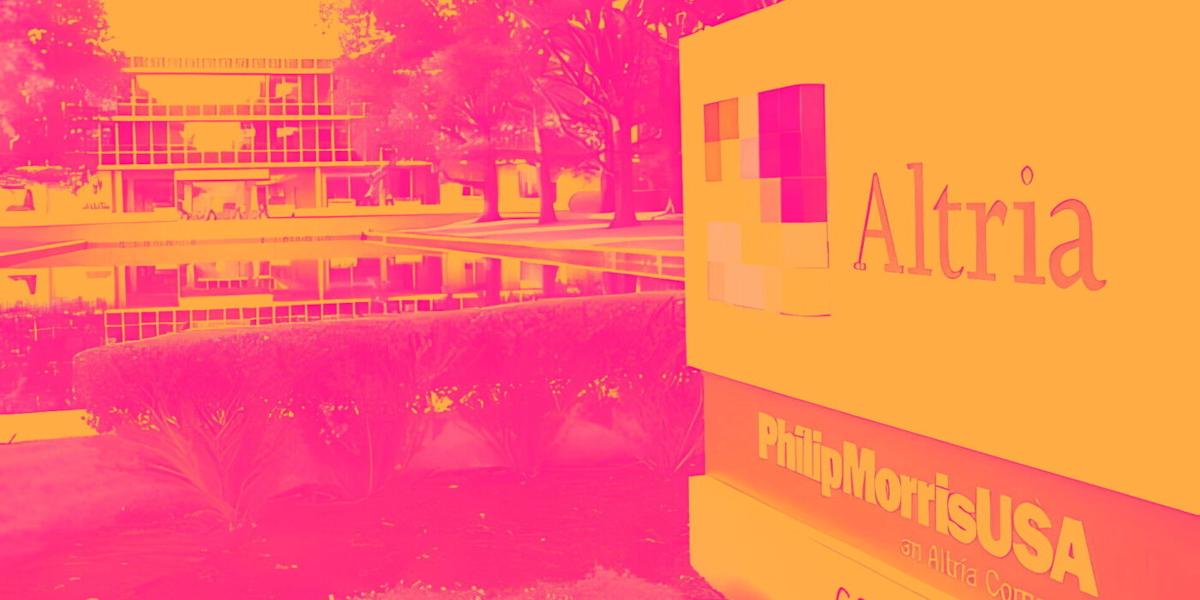 Altria (NYSE:MO) Posts Better-Than-Expected Sales In Q1 CY2026