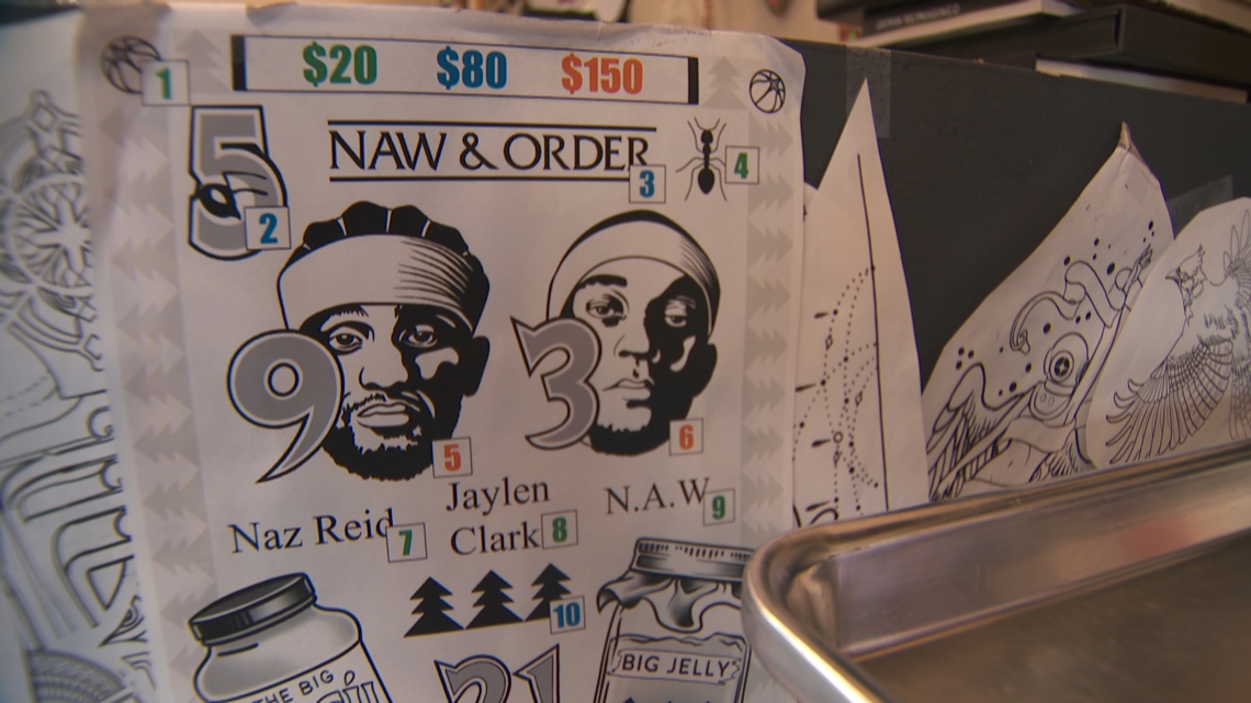 Artist behind 'Naz Reid.' tattoos battling brain cancer, Timberwolves community rallies around him