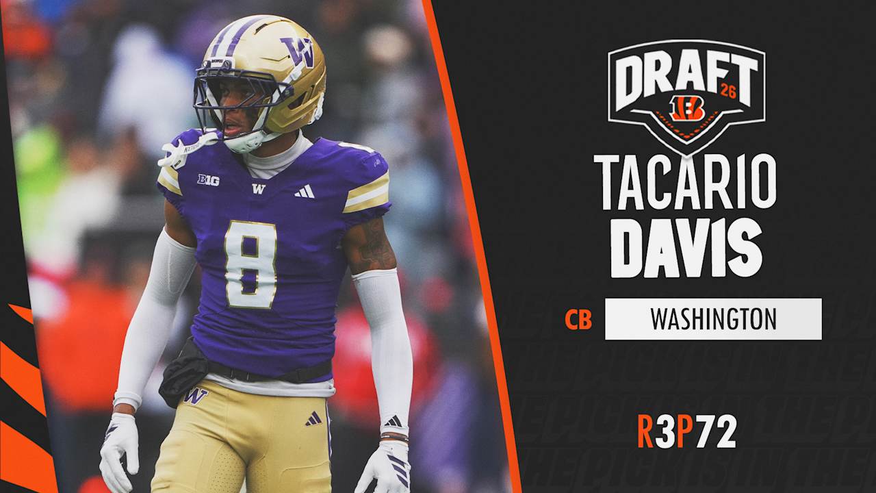 Bengals Select CB Tacario Davis With 72nd Overall Pick