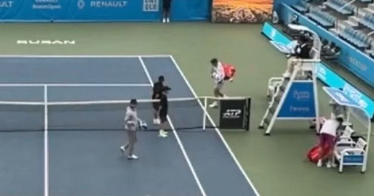 British tennis star’s match suspended as players forced to leave court | Tennis | Sport