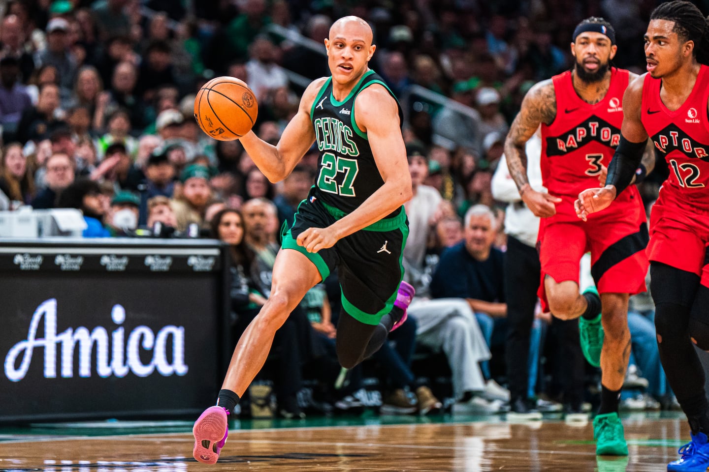The Celtics' Jordan Walsh has been studying ways to make scoring difficult for Tyrese Maxey so he will be ready when called upon to defense the 76ers star guard.