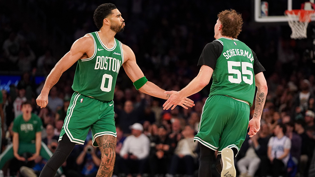 Celtics playoff predictions hinge on Scheierman, Tatum and more – NBC Sports Boston