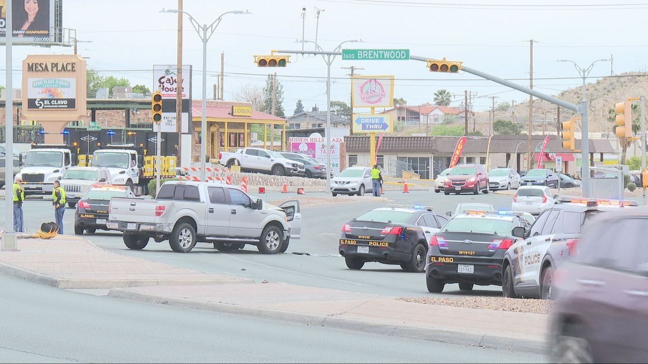Collision at Brentwood and Mesa leaves one person with serious injuries