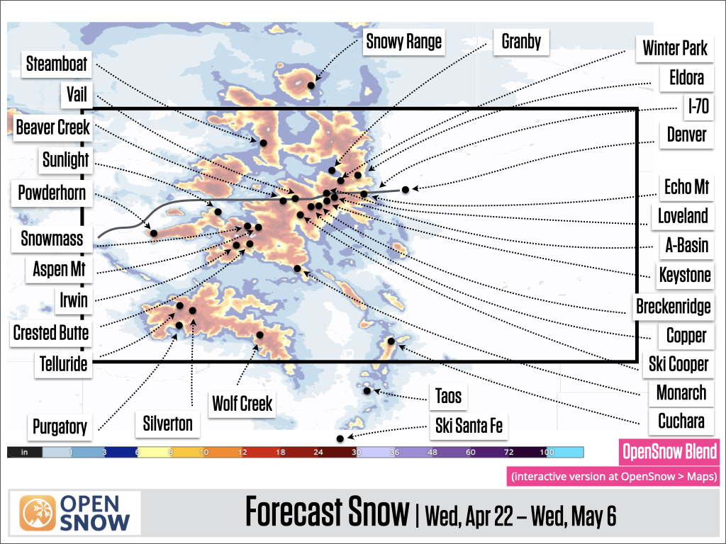 Colorado mountains to see 2 snowstorms to end April. How will it impact the state’s last open ski resorts near Summit County?