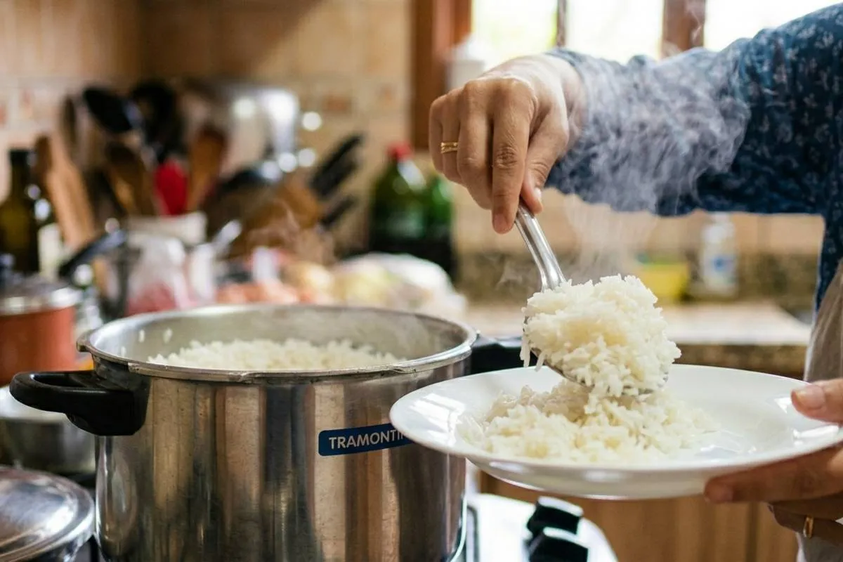 Como fazer o arroz perfeito na panela de pressão: segredo dos 6 minutos