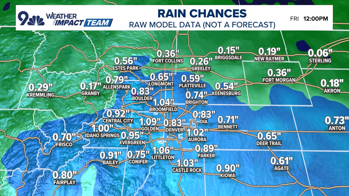 Denver could see its biggest rain event in 7 months, snow returns to mountains