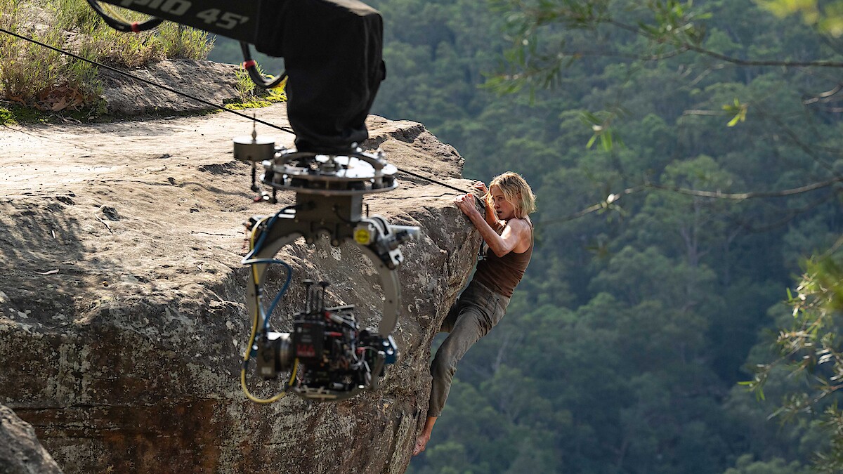 Did Charlize Theron Really Climb an Apex Billboard?