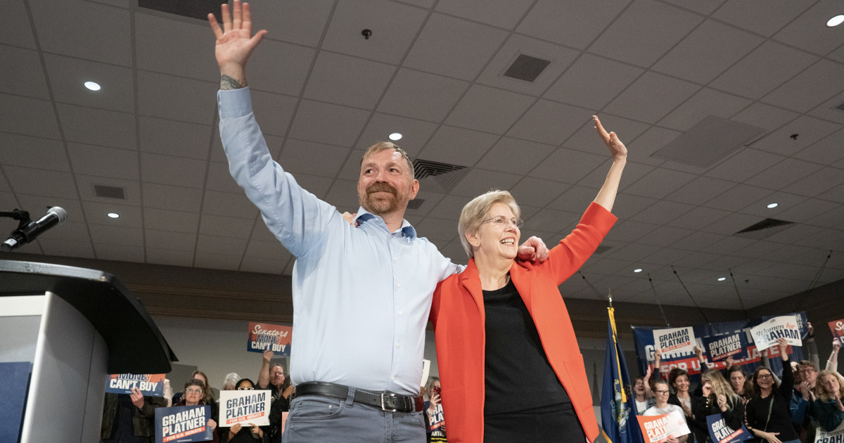 Elizabeth Warren rallies with Graham Platner in Maine’s Democratic Senate primary