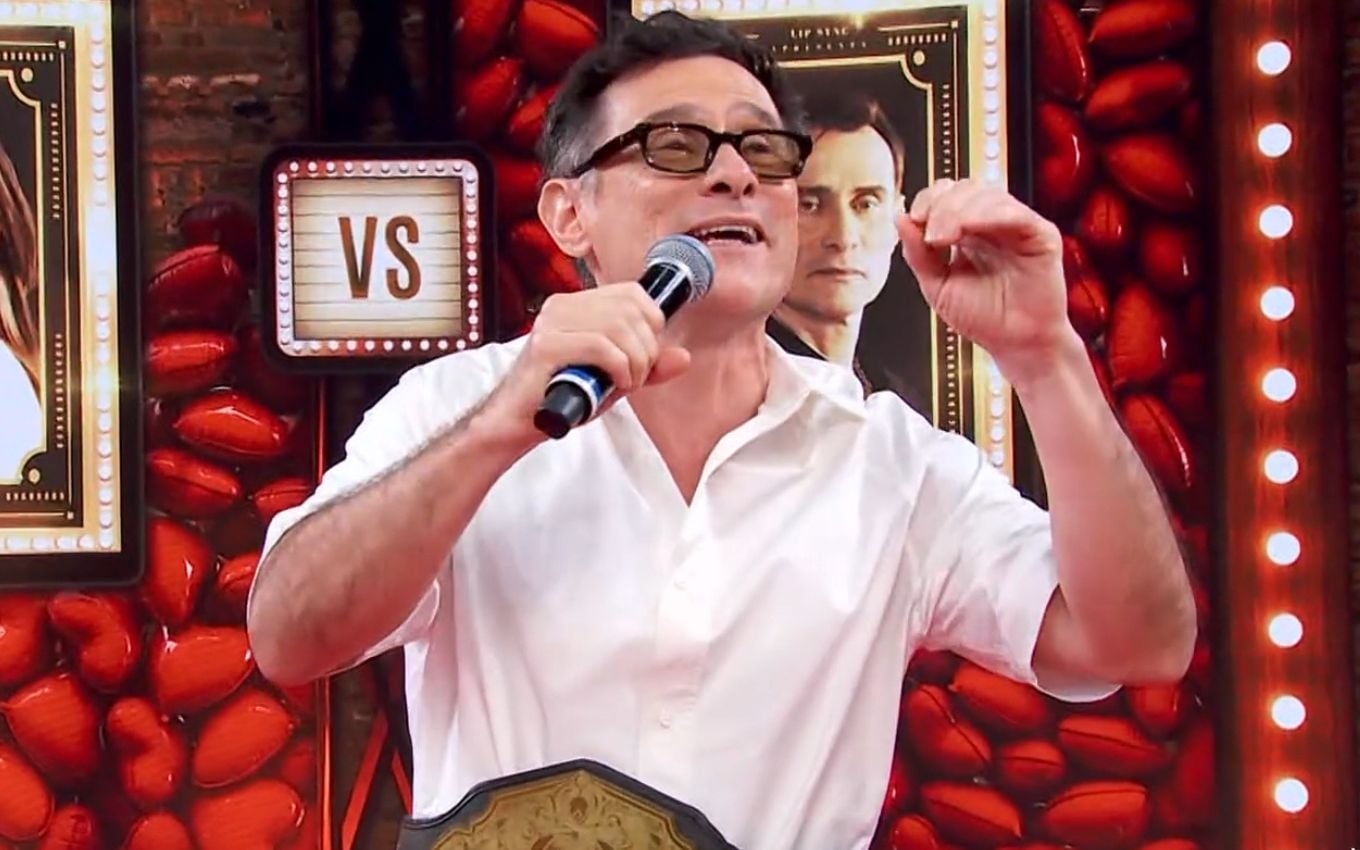 Enrique Diaz alfineta Juliano Cazarré ao citar ‘curso para homens’ no Domingão · Notícias da TV