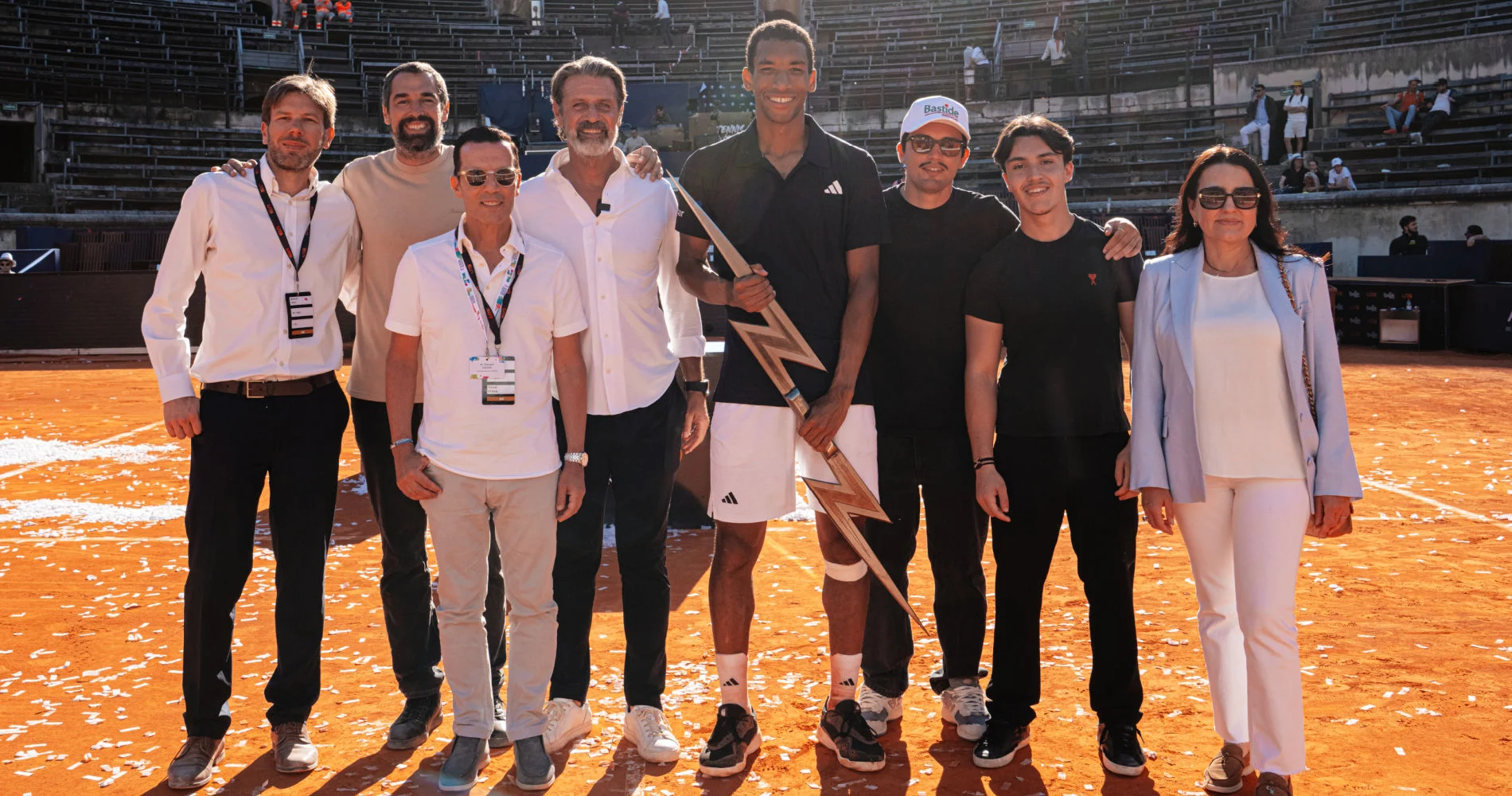 Félix the First: Auger-Aliassime wins Bastide UTS Nîmes at his maiden appearance in front on 13,000 spectators at the Arènes de Nîmes