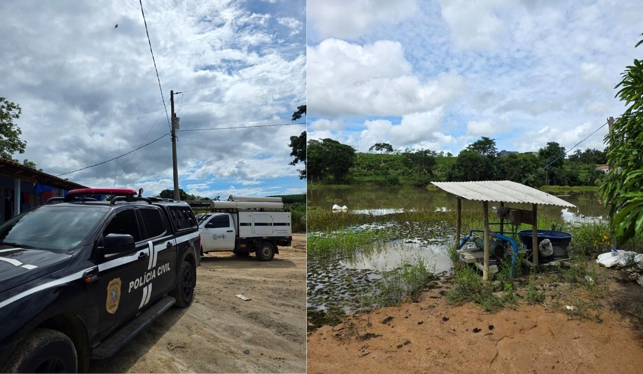 Fiscais flagram "gato" de energia em propriedades rurais no ES