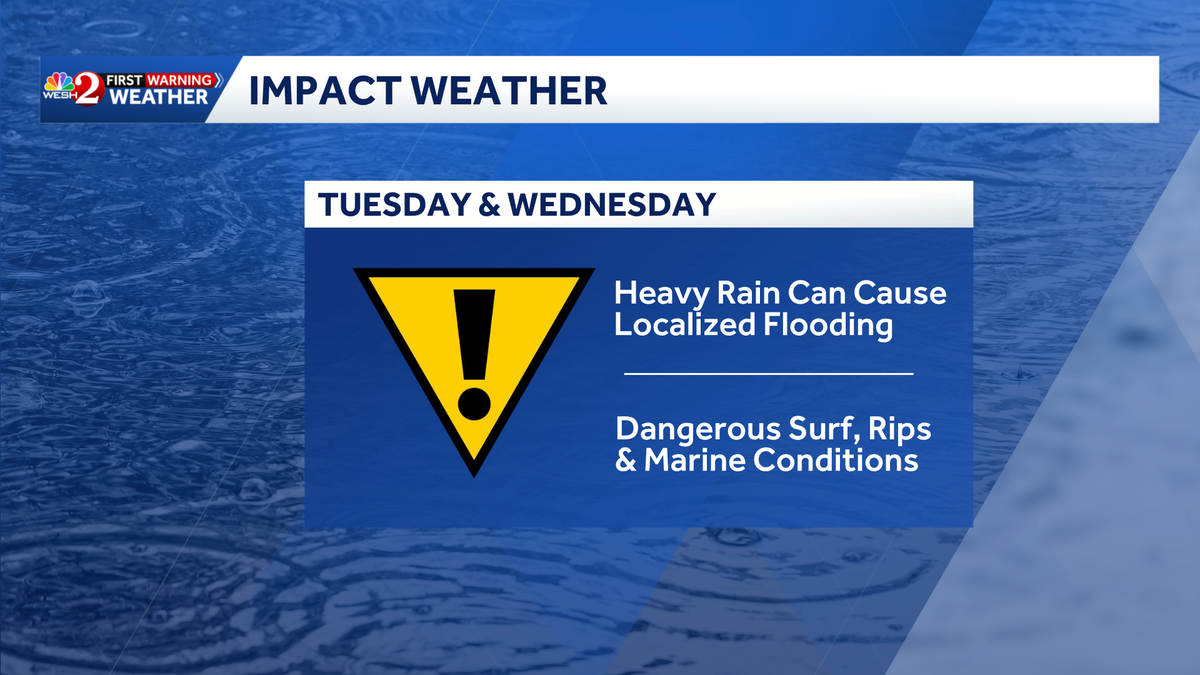 Heavy rain could cause flooding in parts of Central Florida