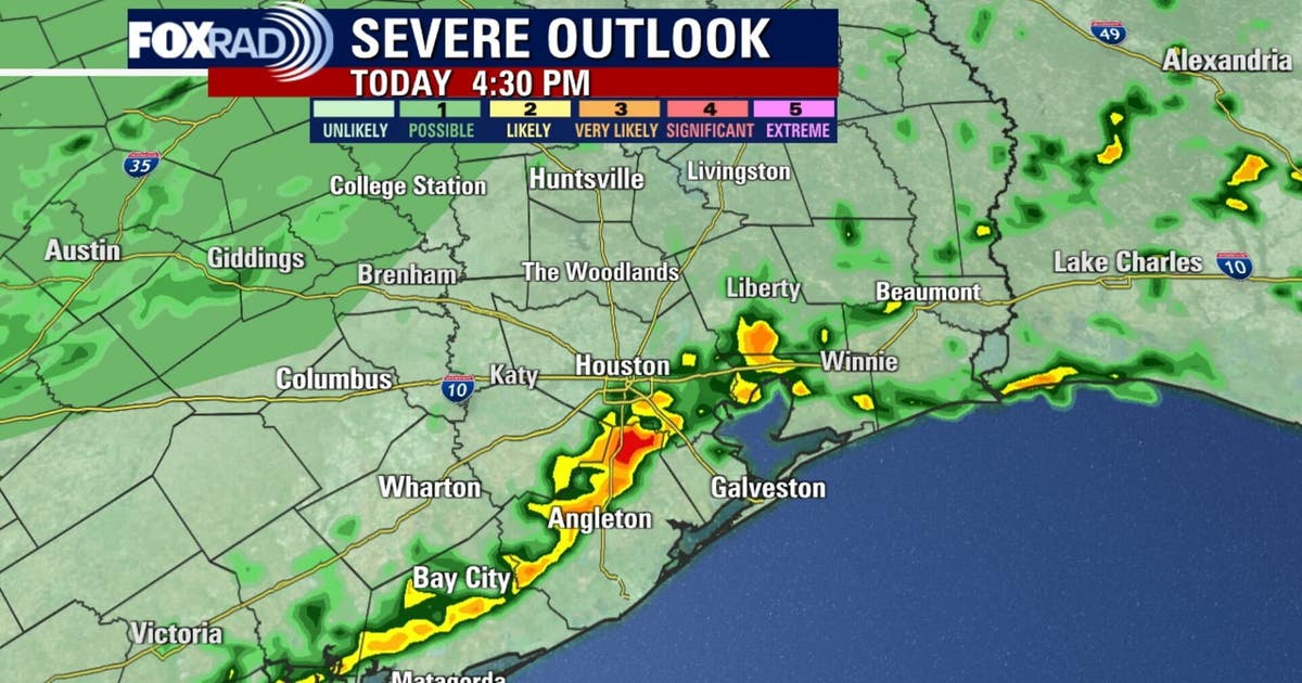 Houston weather: Heavy rain moves in Saturday