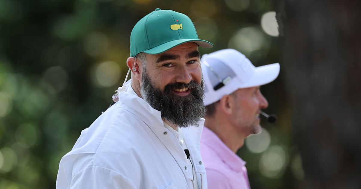 Jason Kelce participating in ESPN’s Masters coverage not received well by fans