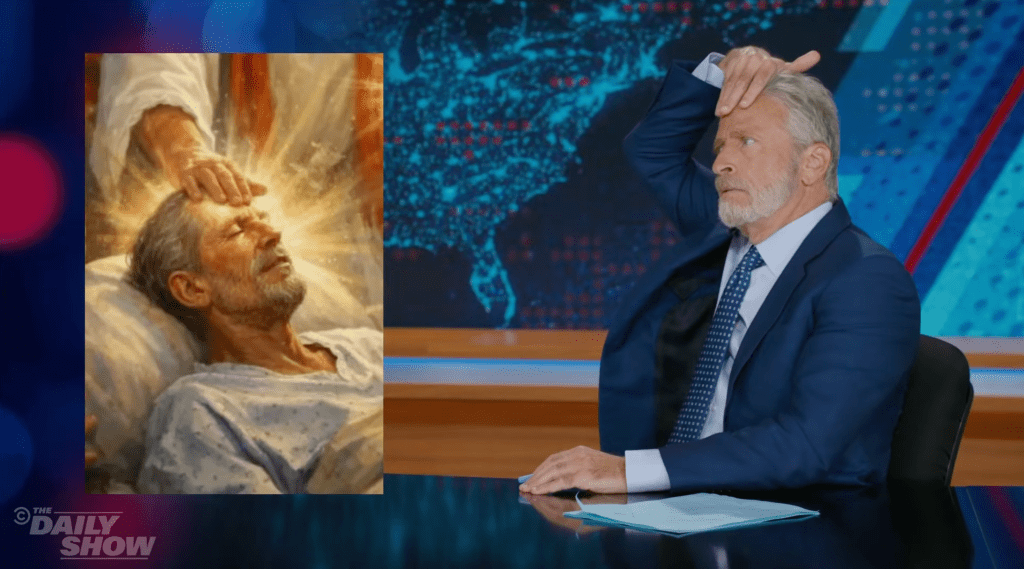 Jon Stewart On Trump’s AI Jesus Photo, Vatican Spat & Orbán’s Defeat