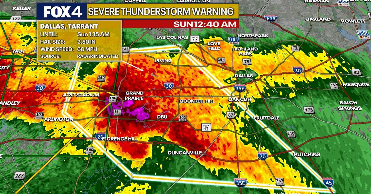 LIVE: Tornado watch in effect for much of North Texas; 1 confirmed dead