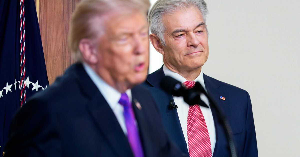 Mehmet Oz says Trump told him that diet soda might help kill cancer cells