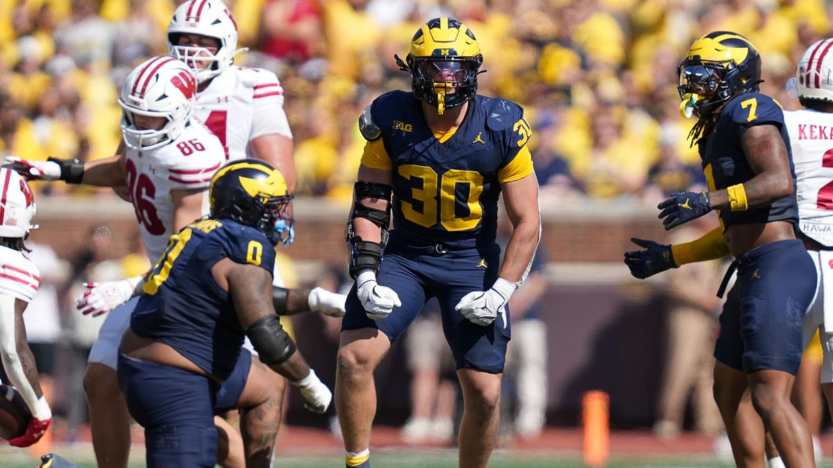 Michigan LB Jimmy Rolder picked by Lions in fourth round of NFL Draft